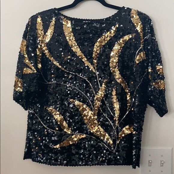 Iris VTG Sequined Top S/M - Picture 1 of 7